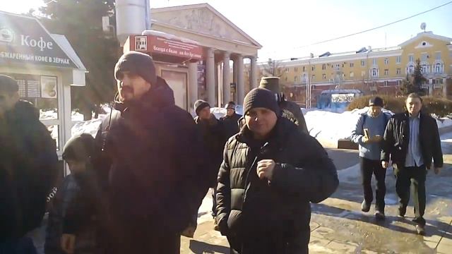 Прогулка свободных людей в Кемерово 12.03.2017 смотреть онлайн