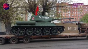 Легендарный танк Т-34 в Туле.