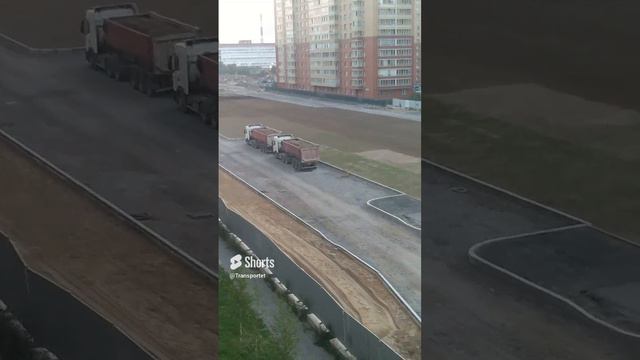 Ребята которые приезжают на самосвалах ночью, чтобы выгрузится с утра #Shorts