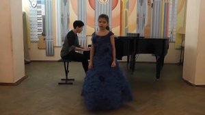 Шульга Елена, 11 лет. "Тки, дочка" немецкая народная песня, "Музыкант"