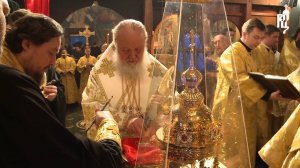 Патриарх Кирилл освятил храм Сошествия Святого Духа в пос. Первомайское г. Москвы