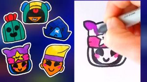 как нарисовать персонажей из бравл старс легендарные