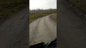 Размыло немного дорогу Участок маршрута Новая Чара Nordgold