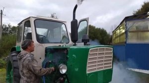 ЮМЗ 6/запуск перед погрузкой