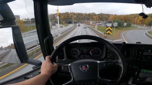 POV Driving Scania S540 - Разгрузка и загрузка ламинат!