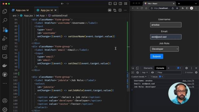 Simple and Easiest way to Handle and Validate forms in React without Library смотреть онлайн