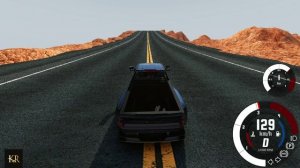 BeamNG Drive Прыжок через каньон Смерти на автомобиле (Cheverolet Silverado) Мод патруль!