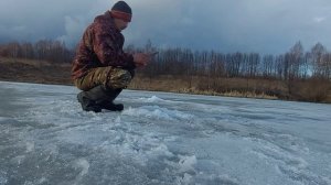 Последний Лёд! Ловля на рыболовные Косынки