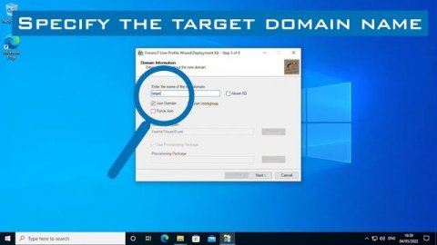 Domain to Domain Profile Migration Demonstration using User Profile Wizard Professional Edition
