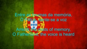 Portugal National Anthem English lyrics