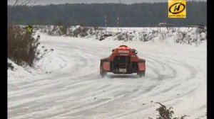 Соревнования по зимнему автокроссу на Боровой, Минск