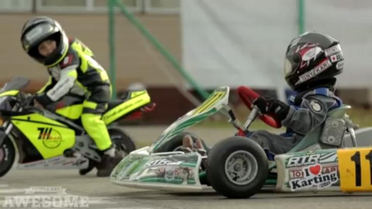 Двухгодовалый мотоциклист vs четырехгодовалый водитель карта смотреть онлайн