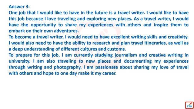 IELTS Speaking Part 2: Describe a job that you would like to have in the future. смотреть онлайн