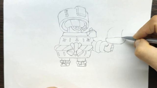 Как нарисовать Соевый Дэррил - Бравл Старс - Как нарисовать Дэррила из Бравл Старс смотреть онлайн