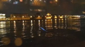 Ночная прогулка на теплоходе, развод мостов в Санкт-Петербурге