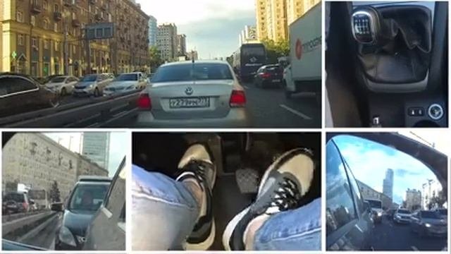 ❗❗❗ Механическая коробка передач ❗Пример поездки в городских условиях ❗Перестроение