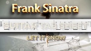 Let it Snow - Frank Sinatra Guitar Tab Sheet Tutorial with free backing track