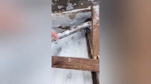 Боковой отвал, лопата на жигули для снега , из дерева, легко и сердито