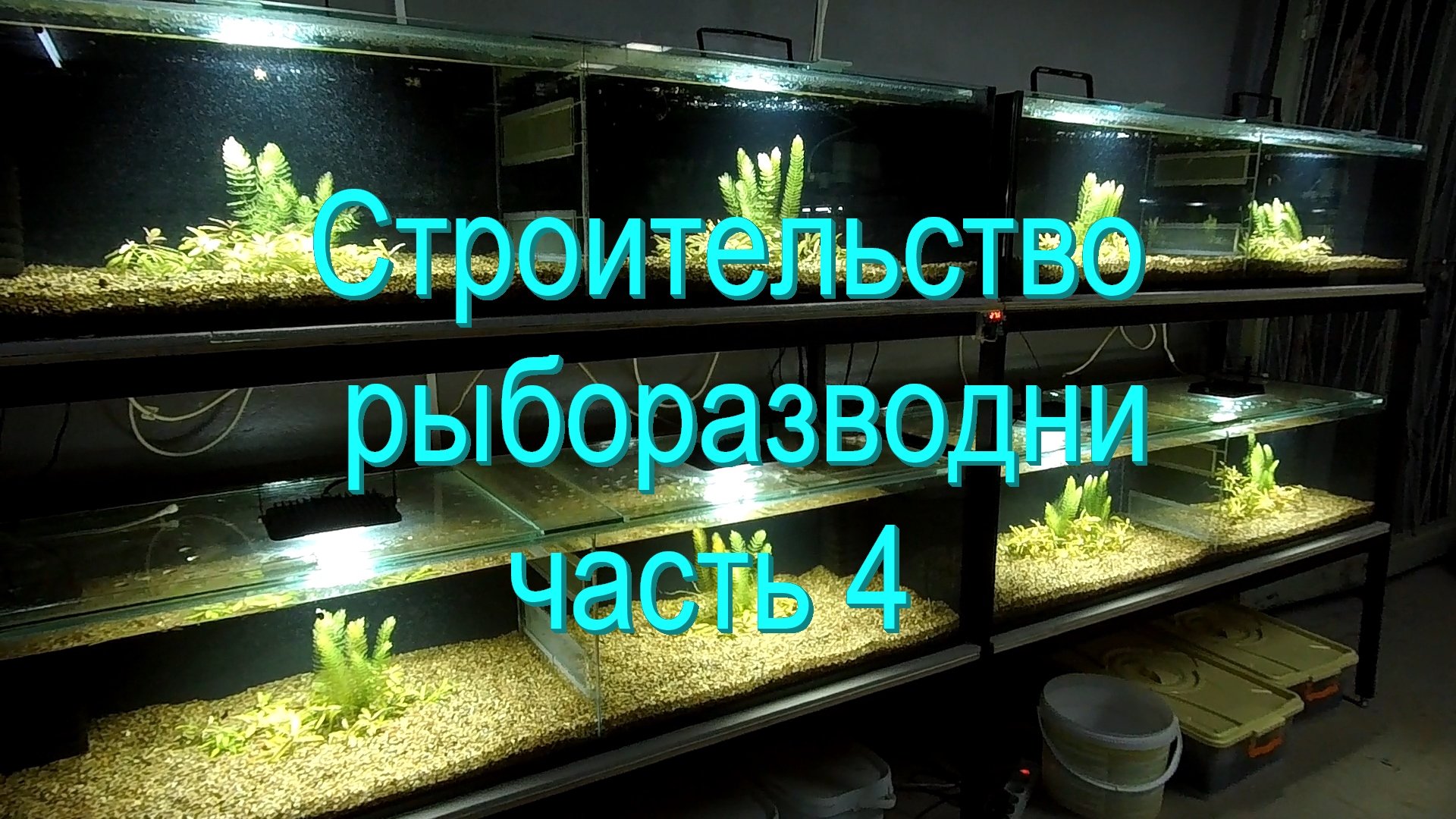 Строительство рыборазводни часть 4