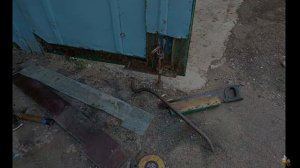 Ремонт гаража.  Меняем порог