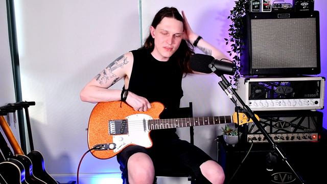 New For 2022! Ibanez Yvette Young YY20 Signature Orange Cream Sparkle - Tele Vibe, Modern Design смотреть онлайн