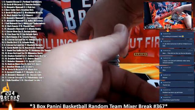 *3 Box Panini Basketball Random Team Mixer Break #367* [Feb 18 2021] смотреть онлайн