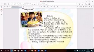 Birthday wishes, module 5, Spotlight 4, стр.85