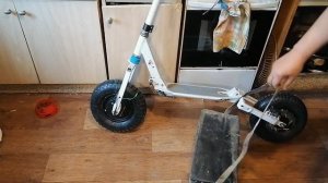 Переделка простого самоката в электрический самокат