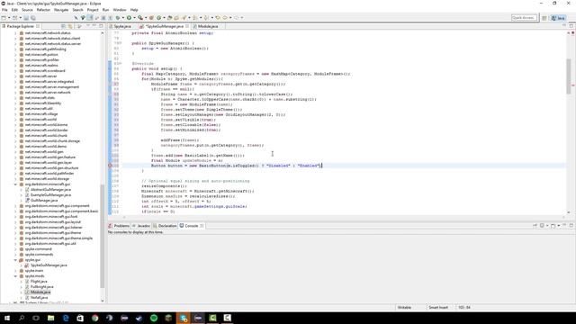 How To Code A Minecraft Hacked Client 1.8.8 #10 - Click Gui (Darkstorm's API)