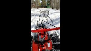 мотоблок  по льду и снегу март 2023