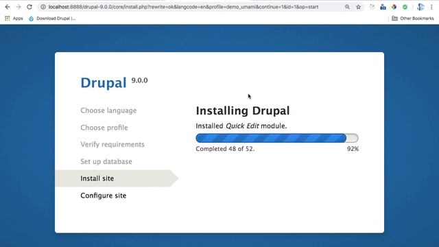 Drupal 9 Installation in Hindi