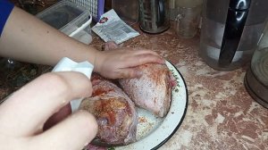 Ножки индейки запечённые в рукаве