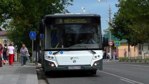 Автобус ЛиАЗ-5292.65 с маршрутом №38 "Завод ТПИ (Каналстрой) - Улица Ленина (Яхрома)