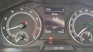 Skoda Rapid 2020 запуск двигателя и прогрев.