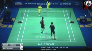 Gideon / Sakamu vs Boe / Mogens China Open 2017 Final