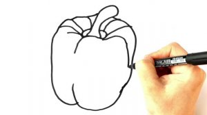 Как нарисовать перец