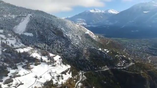 Карловы Вары горы с высоты птичьего полета