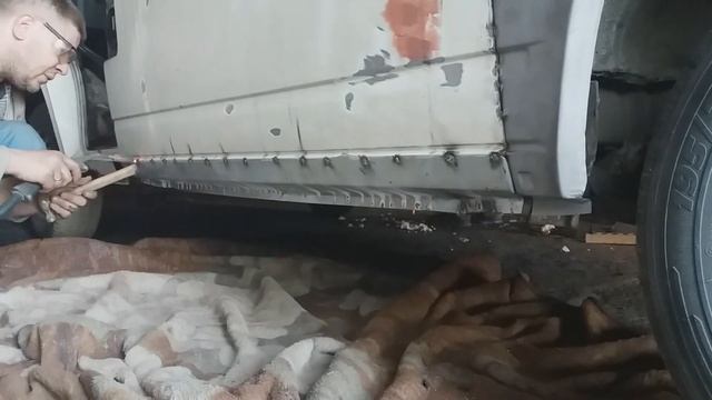 полное восстановление кузова фольксваген Т4, ремонт и изготовление деталей кузова. Часть 1.