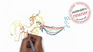 Нарисованные карандашом пони радуга Как нарисовать карандашом играющих пони