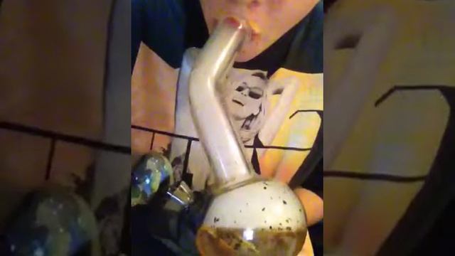 Fat rip from my mini bong