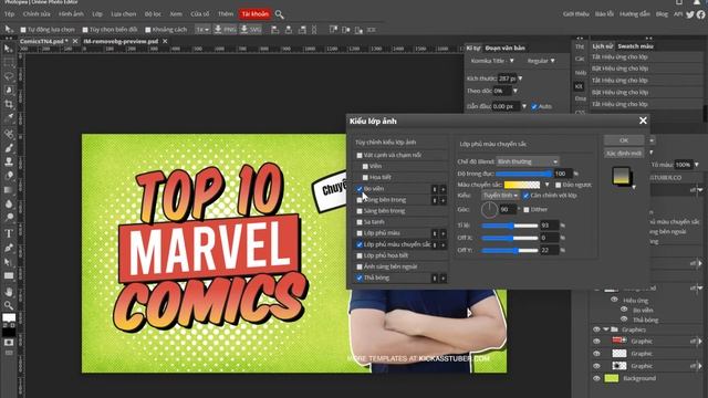 Photoshop Online Tiếng Việt - Photopea #19 Thiết kế lại từ mẫu template mặc định của Photopea смотреть онлайн