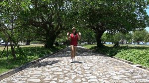 At The Beach & Park in VERY Shiny Pantyhose