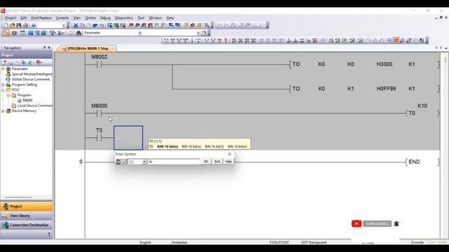 MITSUBISHI FX3U PLC WITH FX2N-8AD SAMPLE DEMO смотреть онлайн