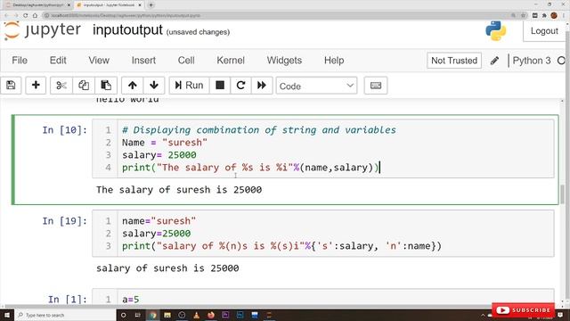 User Input Output in Python || Lesson 9 || Python || Learning Monkey ||
