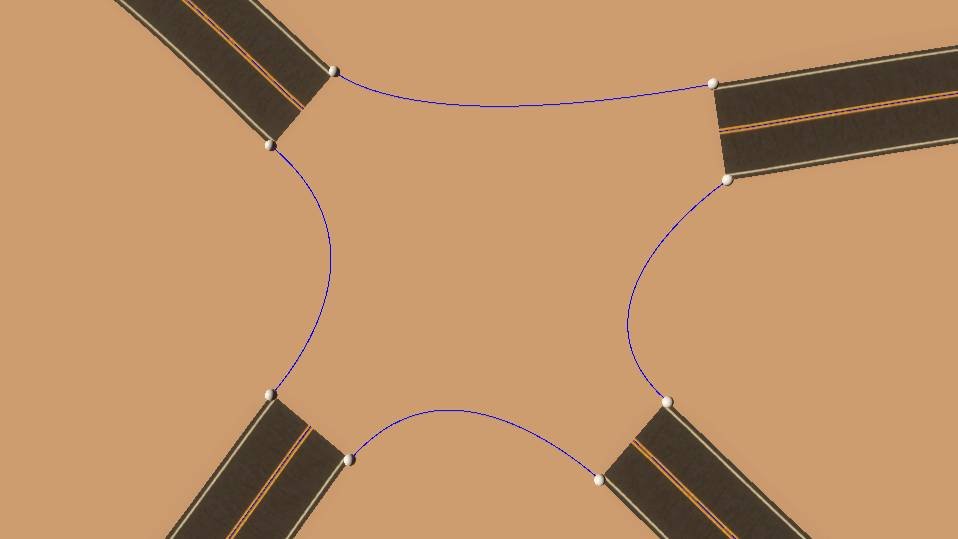 Unity3d дороги перекрёстки