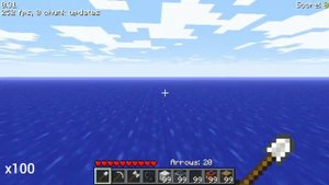 Что будет если выйти за границу мира в Minecraft 0.31