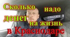 Сколько надо денег на жизнь в Краснодаре