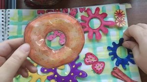 #БУМАЖНАЯ ЕДА! ПОНЧИК С ГЛАЗУРЬЮ! ???#бумажнаяеда