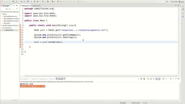 Connection au fichiers en Java смотреть онлайн