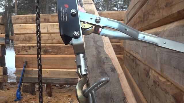 где уже поднятое на половину полубрус, поднимаем вторую половину. смотреть онлайн